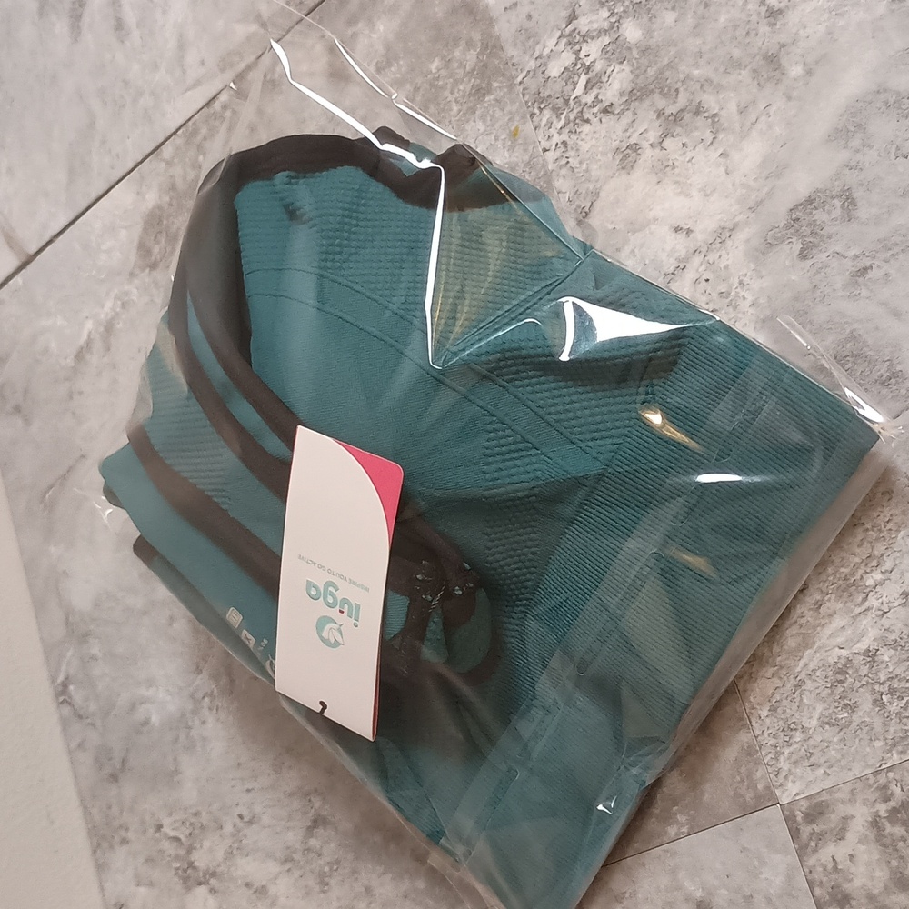 Women's Size XXXL High Impact Racerback Sports Bra Padded Green - Picture 11 of 11